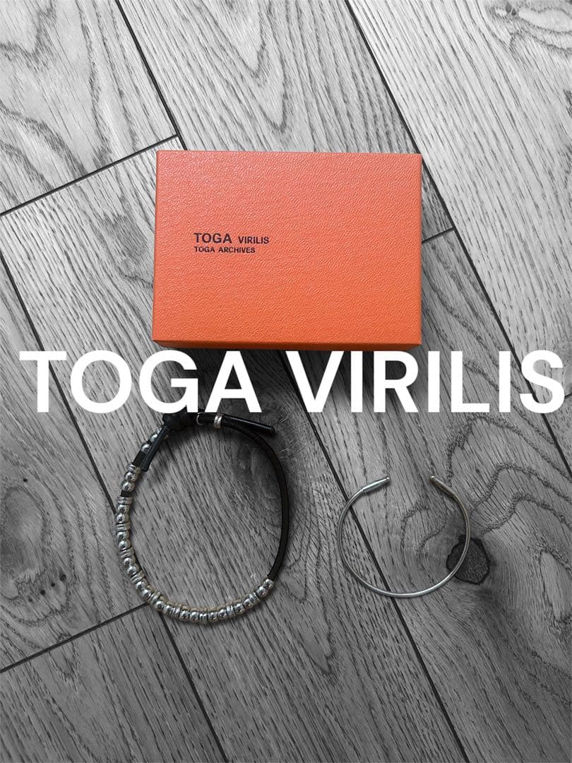 TOGA VIRILIS L BANGLE SET ブラック