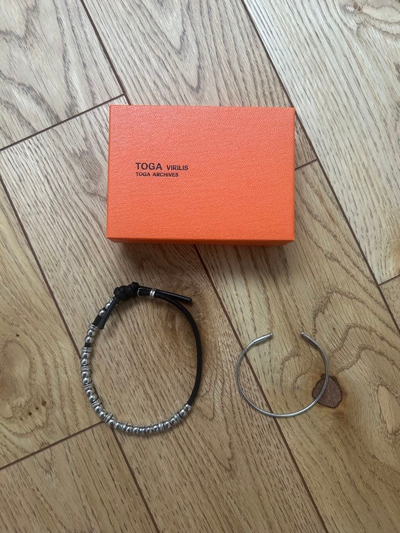 TOGA VIRILIS L BANGLE SET ブラック