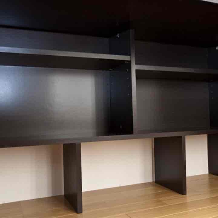 上下棚付デスク　120幅　BR/WH