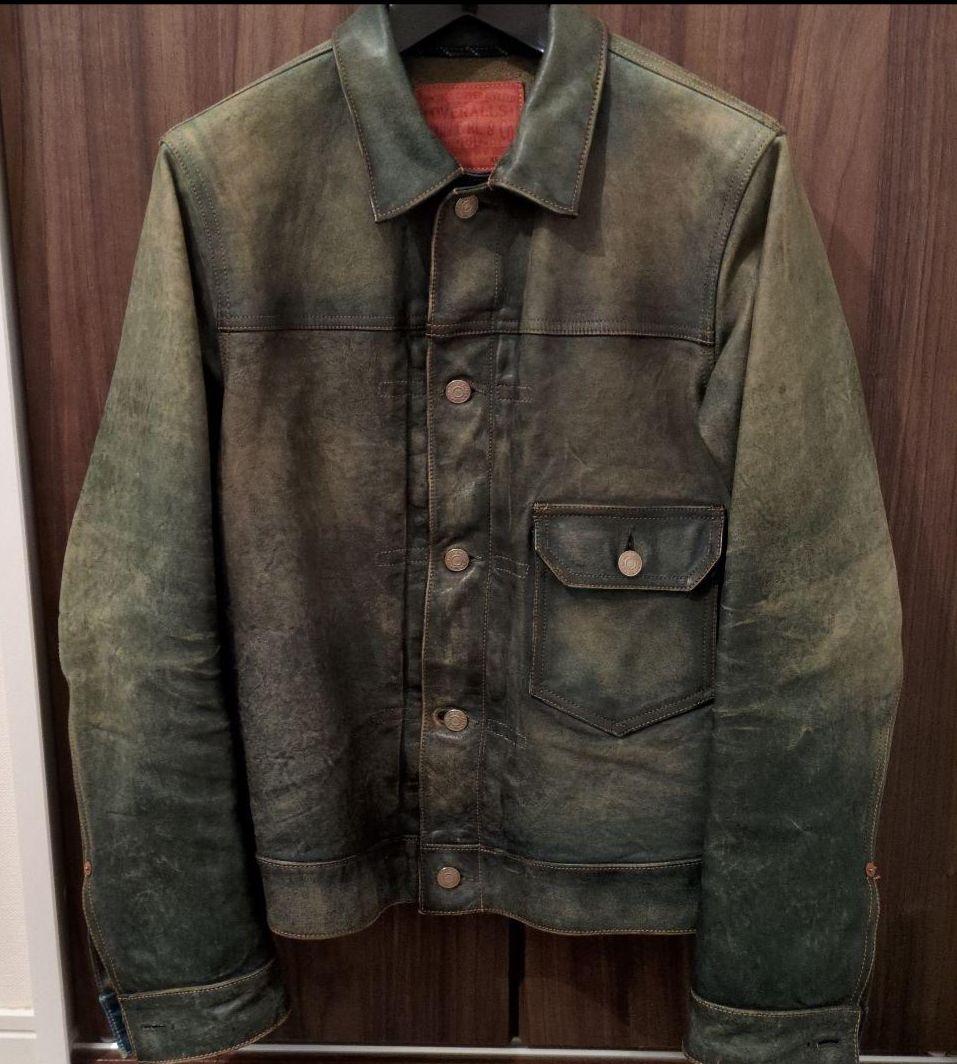 RRL リミテッドインディゴレザージャケット XS