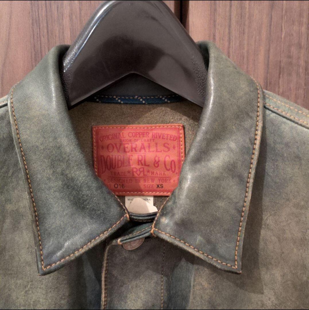 RRL リミテッドインディゴレザージャケット XS