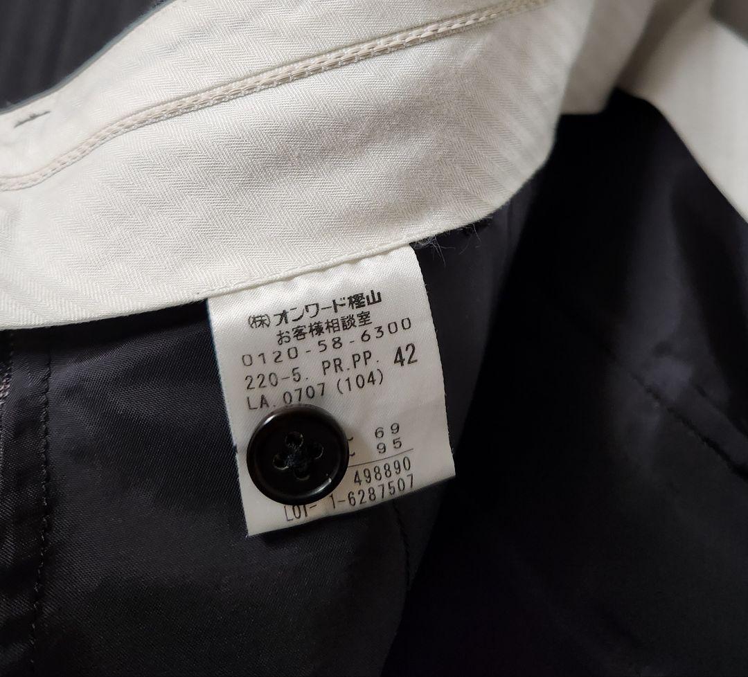 ポールスミス　レディース　パンツスーツ　グレー　ピンクストライプ