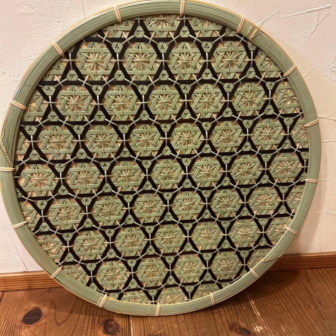 竹細工　壁掛け　色紙掛け　飾り台