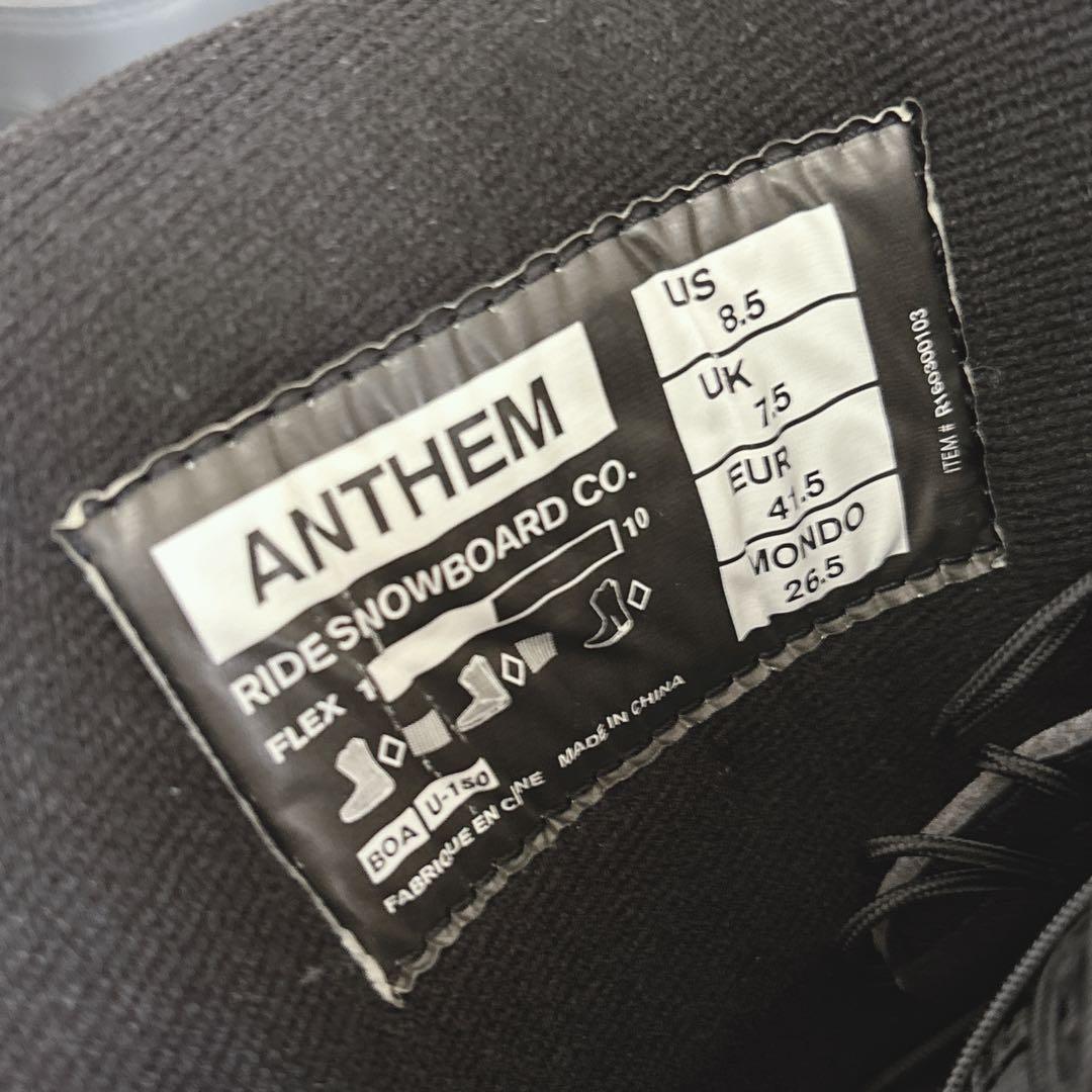 ③ 未使用❗️RIDE/ANTHEM BOA スノーボードブーツ 26.5センチ