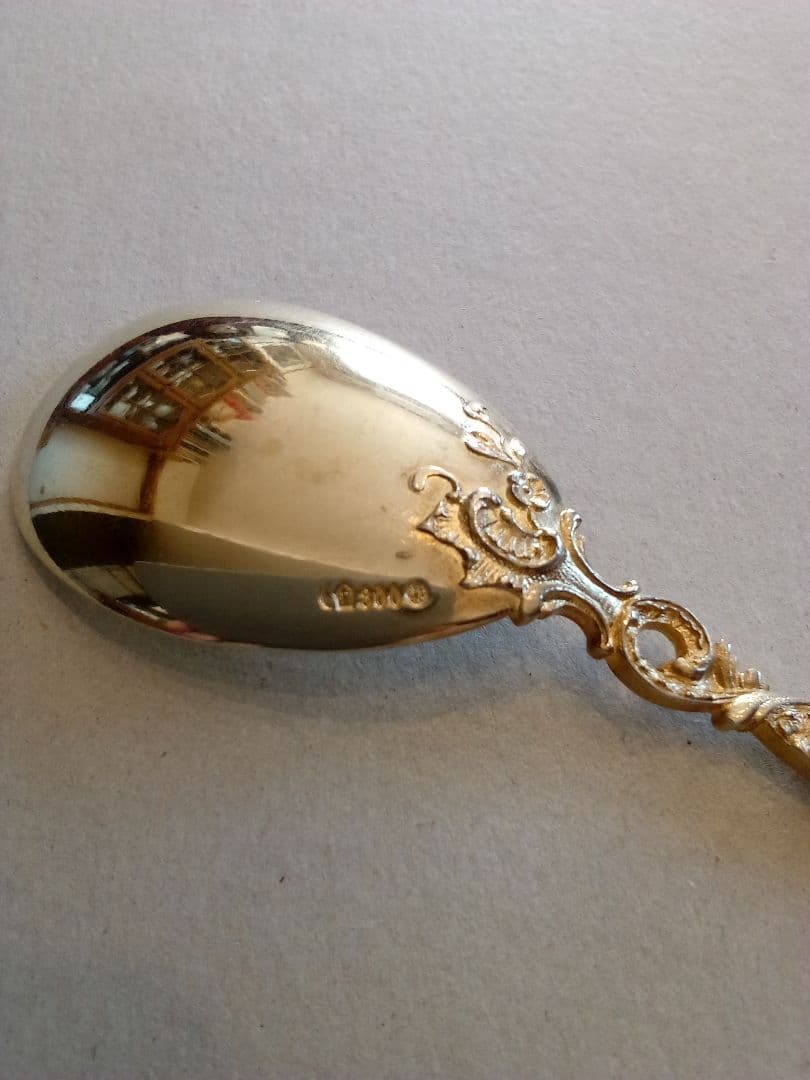 ドイツ シルバーデザートスプーン ４本組 アンティーク