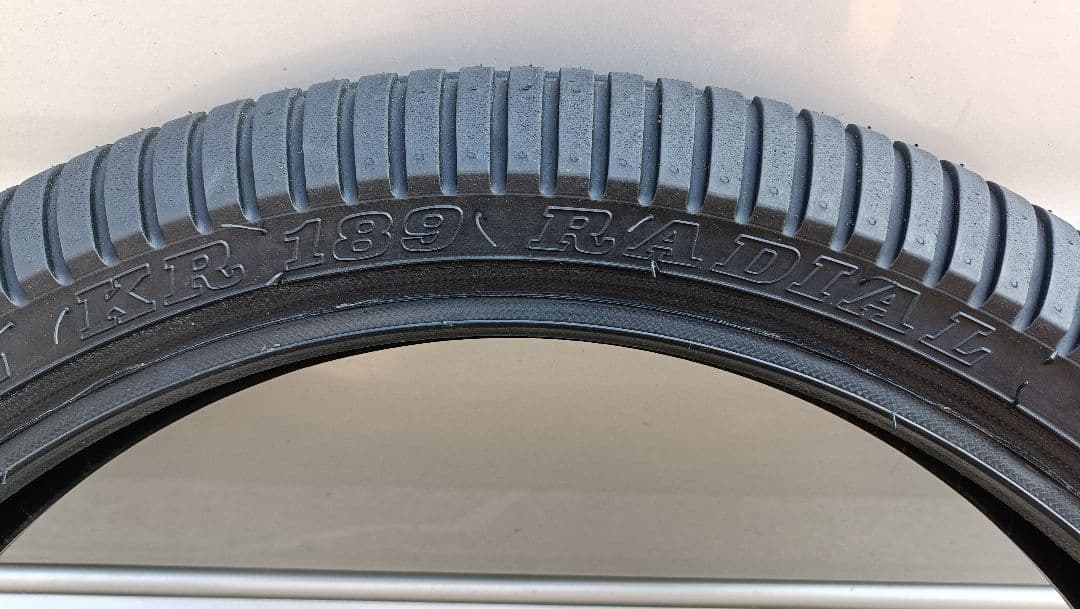 ダンロップ KR189 KR389 レインタイヤ 前後セット