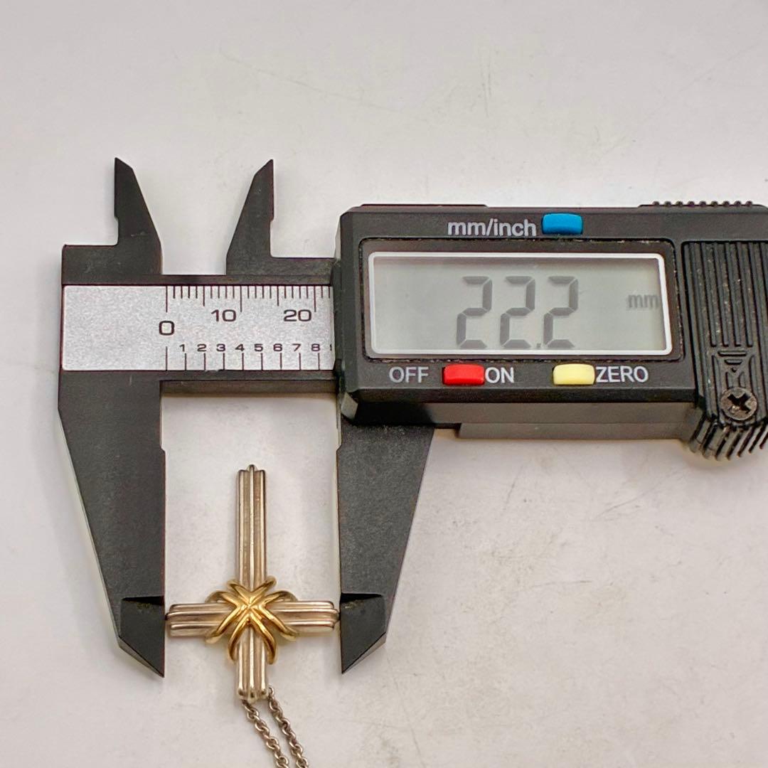 【美品】ティファニー　シグネチャークロス　ネックレス　十字架　925×750