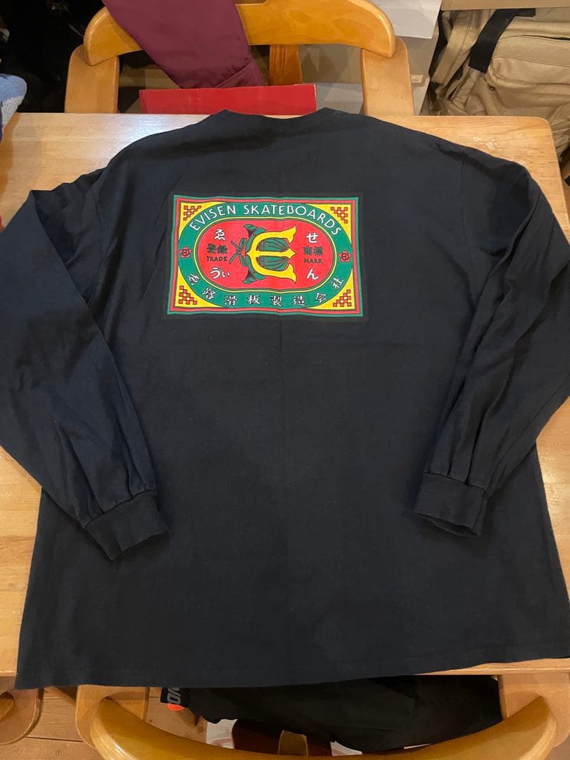 デカサイ Evisen Skateboards ロンT XL ブラック