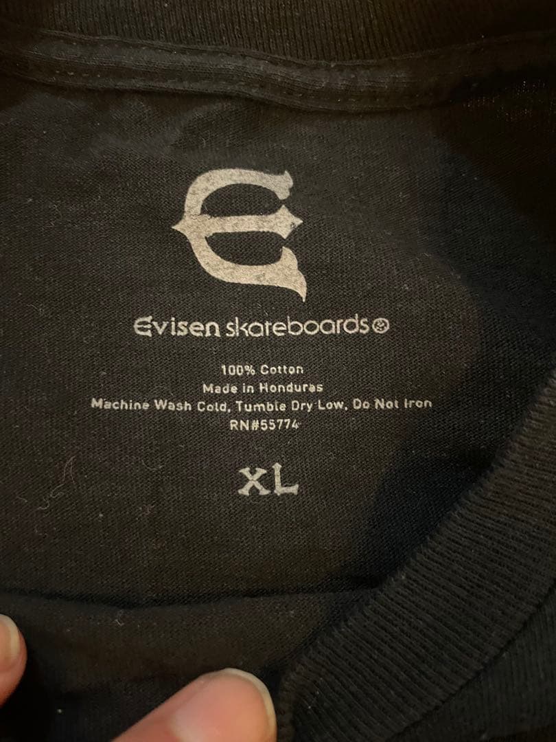 デカサイ Evisen Skateboards ロンT XL ブラック