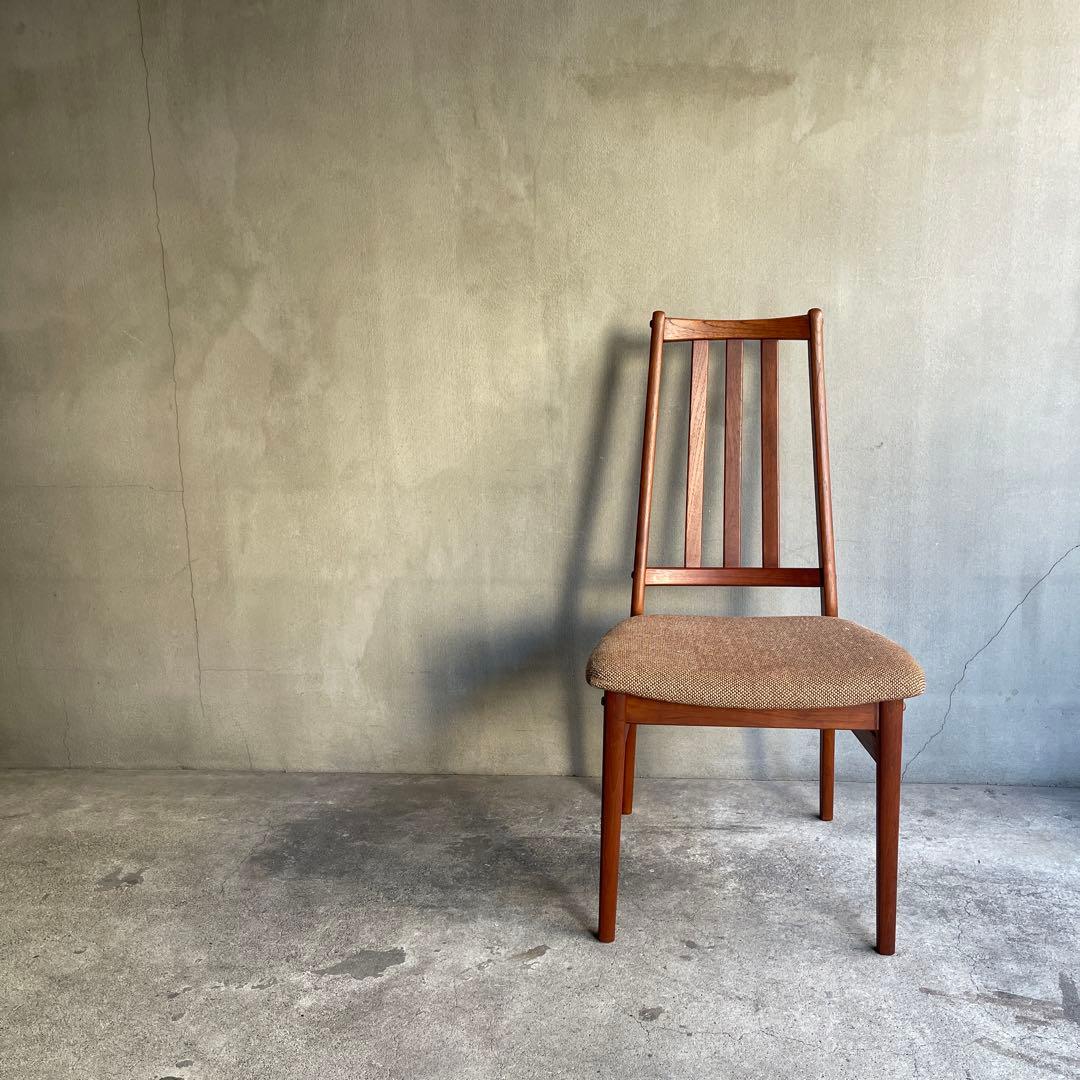 北欧デンマーク　チーク ハイバックチェア オールドヴィンテージ