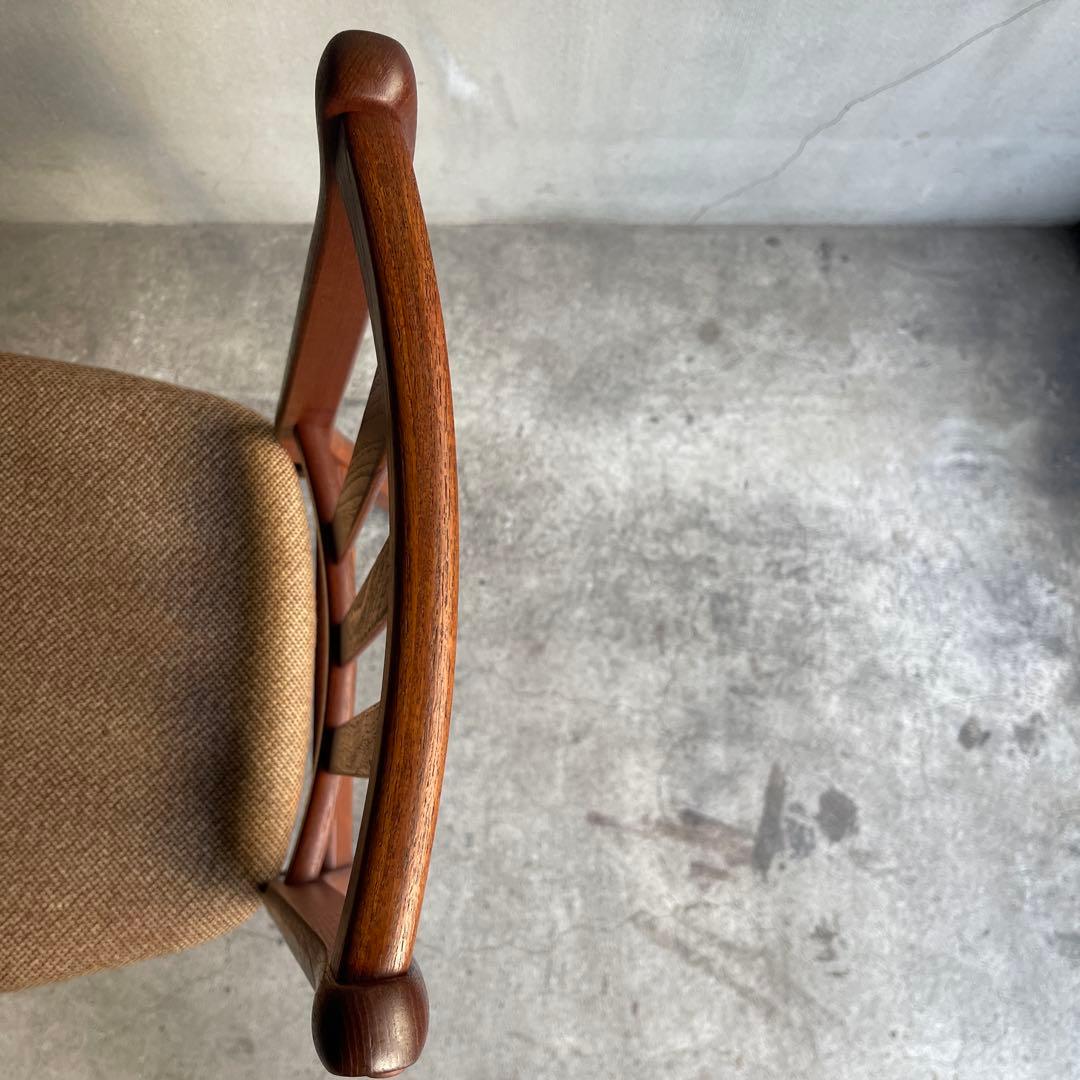 北欧デンマーク　チーク ハイバックチェア オールドヴィンテージ