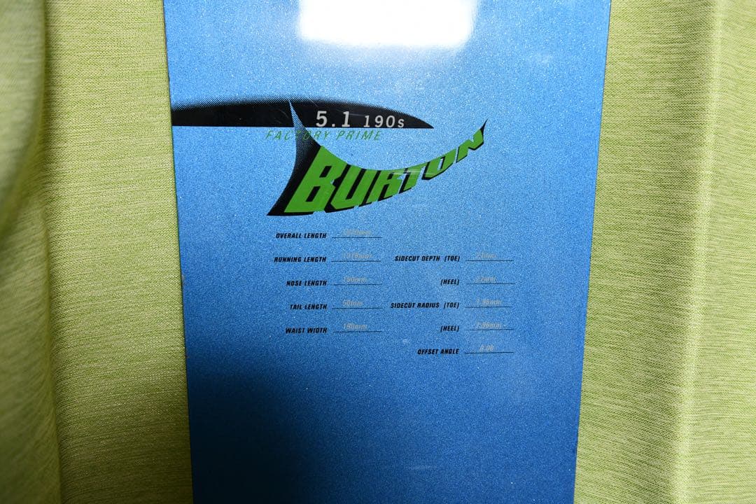 BURTON 5.1 190s アルペンスノーボード