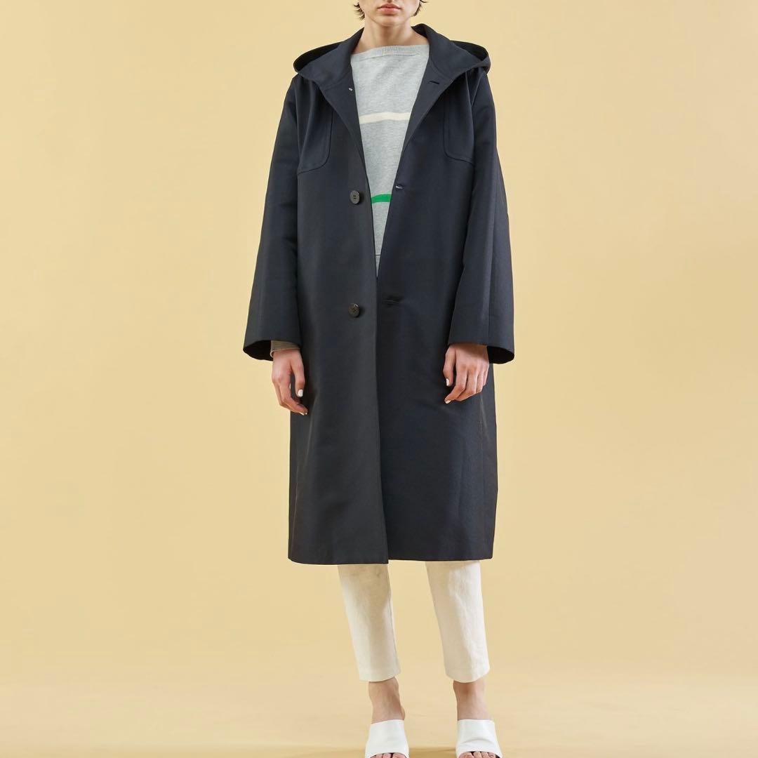 新品　ギャルリーヴィー　シェイプメモリー フーデッドラグランコート