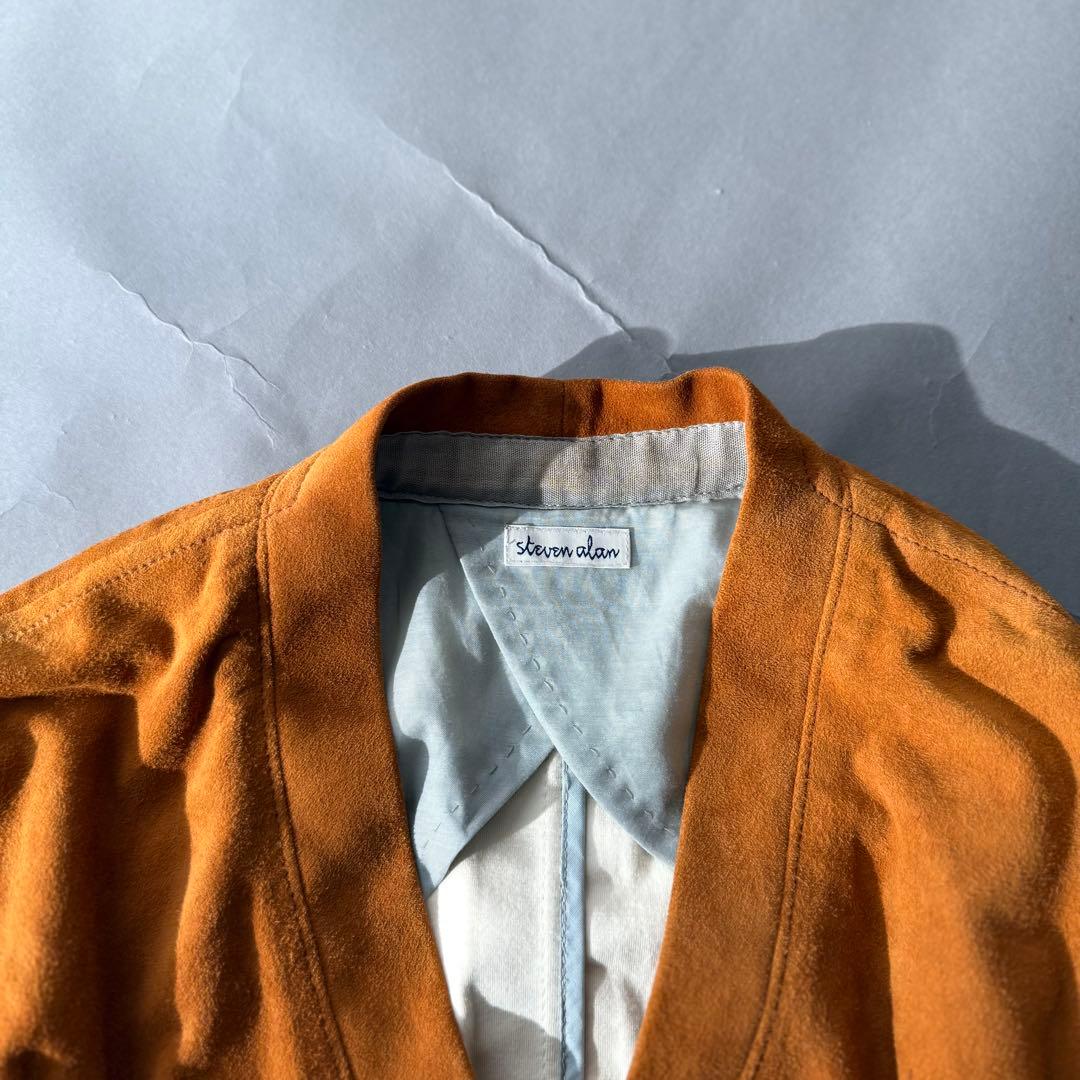 steven alan ラムレザースエードカーディガン sizeM