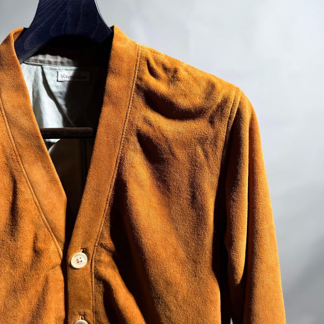 steven alan ラムレザースエードカーディガン sizeM