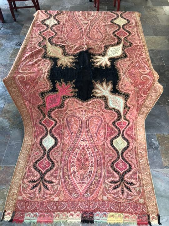 インド綴織カシミールショール