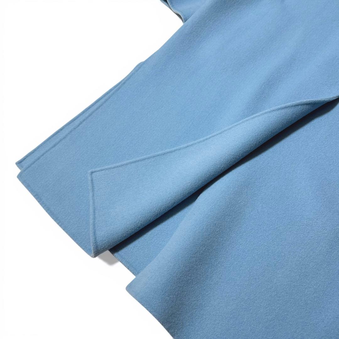 極美品✨️定価7.5万　ルフィル　ストール付きソフトウールリバーノーカラーコート﻿