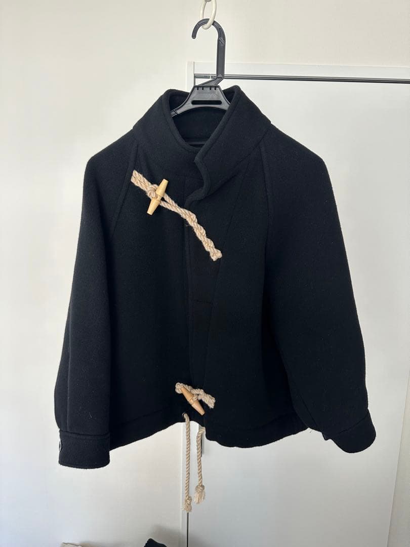 ジャケット・アウター HYKE DOUBLE FACE DUFFEL JACKET 24AW