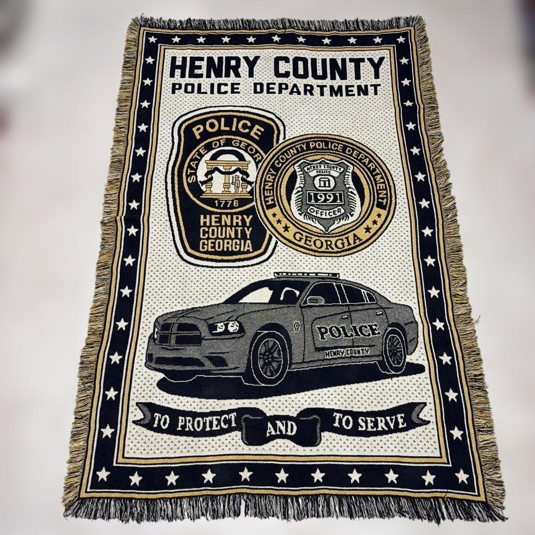 警察　ダッジ　マルチカバー　ソファカバー　ヴィンテージラグ　175x115