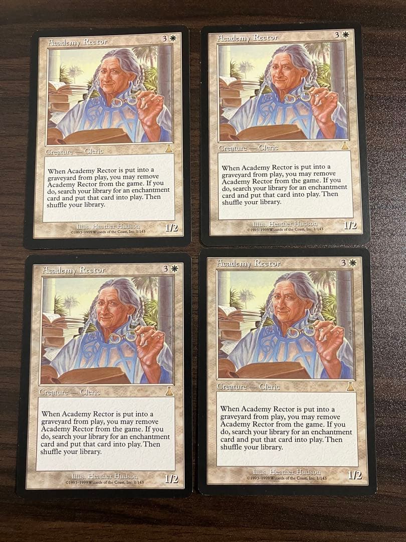 Q*）様 MTG アカデミーの学長 Academy Rector 4枚セット 再