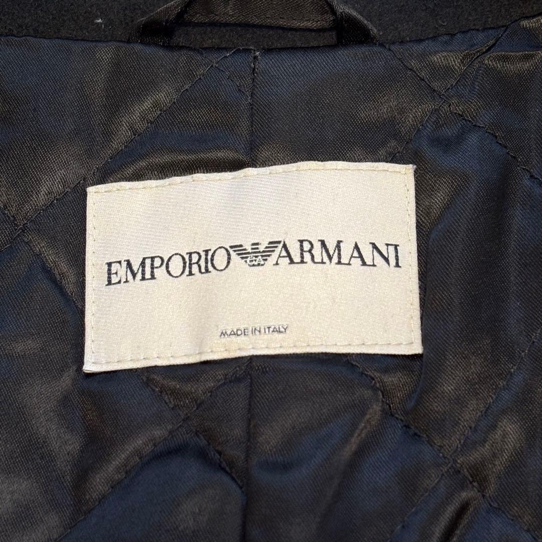 美品✨EMPORIO ARMANI ロングコート 黒 キルティング 着丈約95㎝