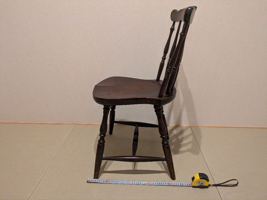 松本民芸家具 ウィンザーチェア ダイニングチェア 木製 アンティーク調