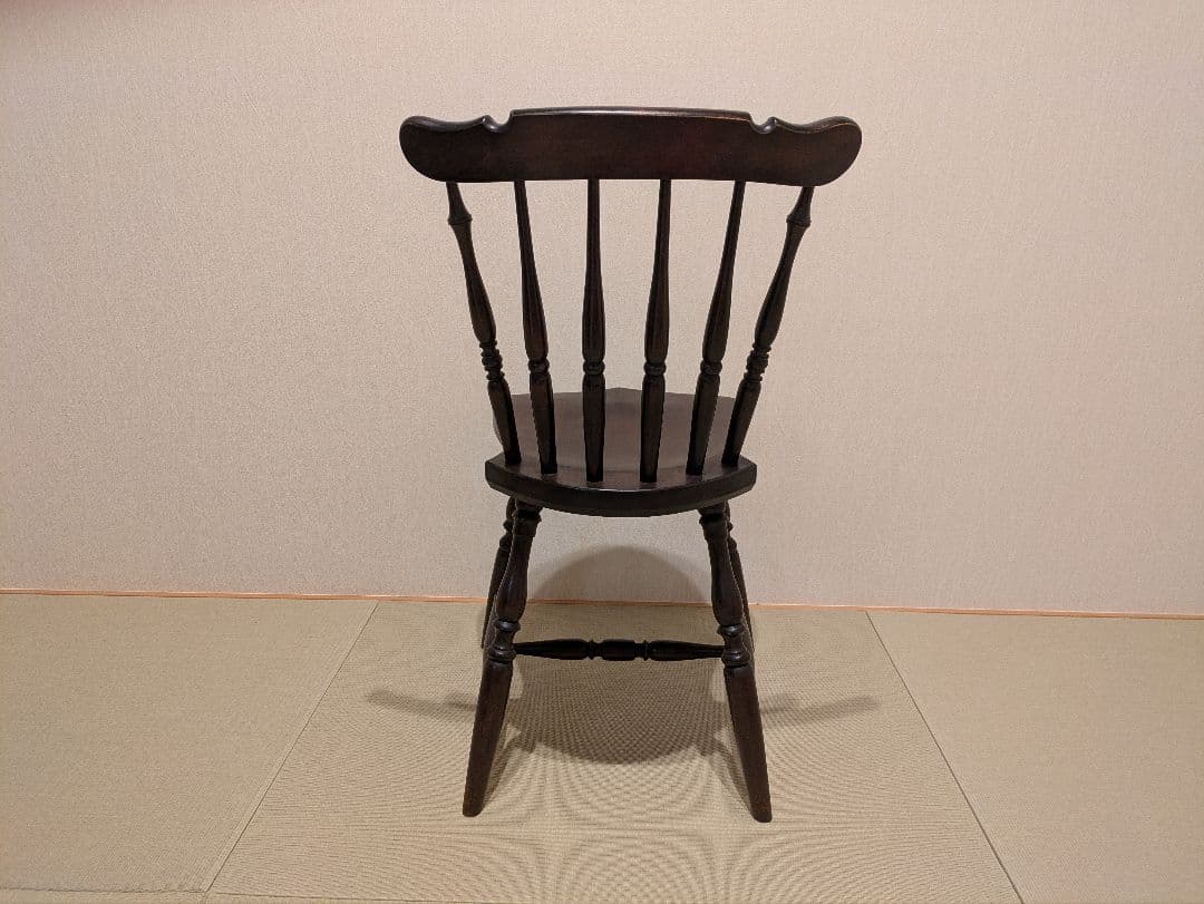 松本民芸家具 ウィンザーチェア ダイニングチェア 木製 アンティーク調