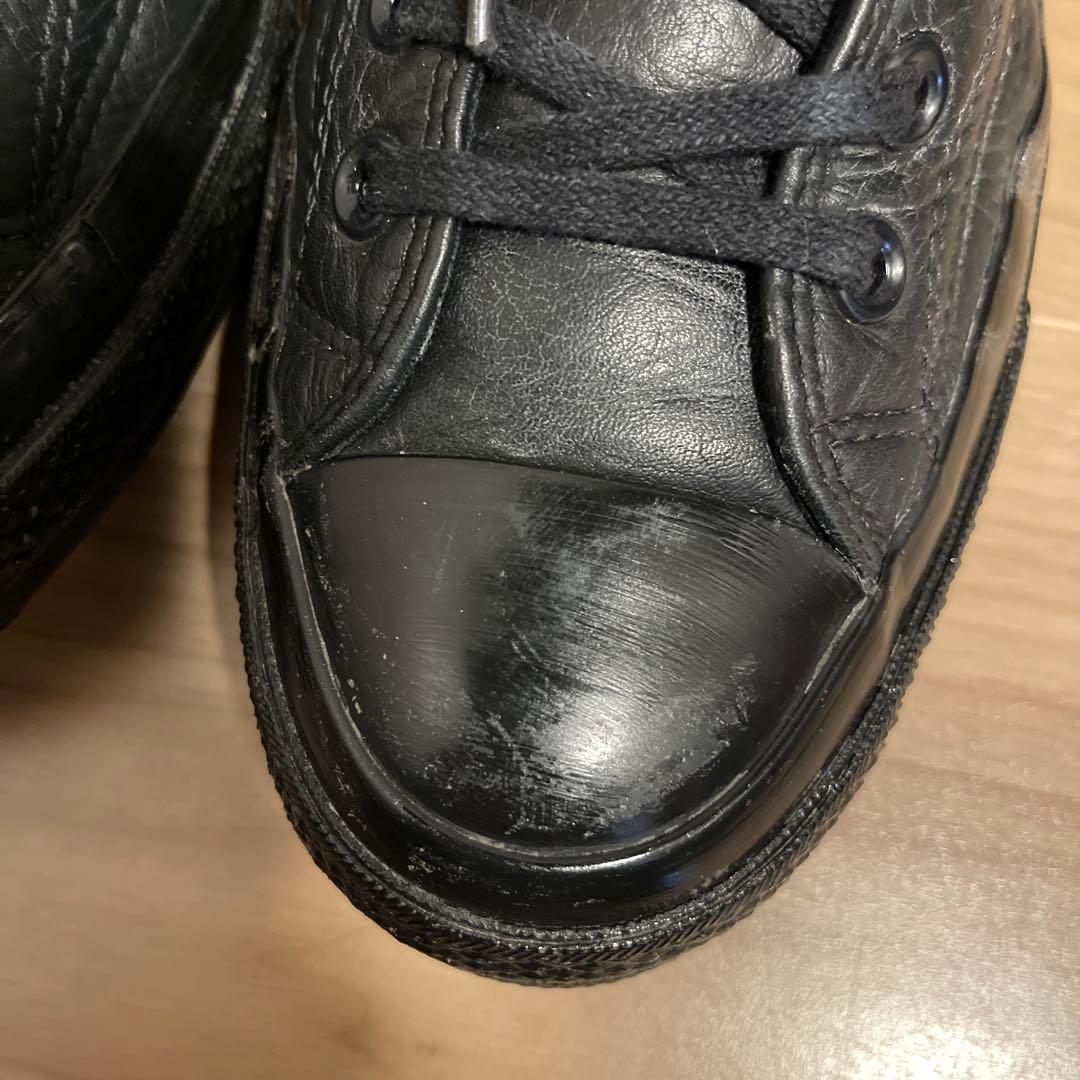 【良品】コンバース CT70 LEATHER BLACK LOW ブラック 28
