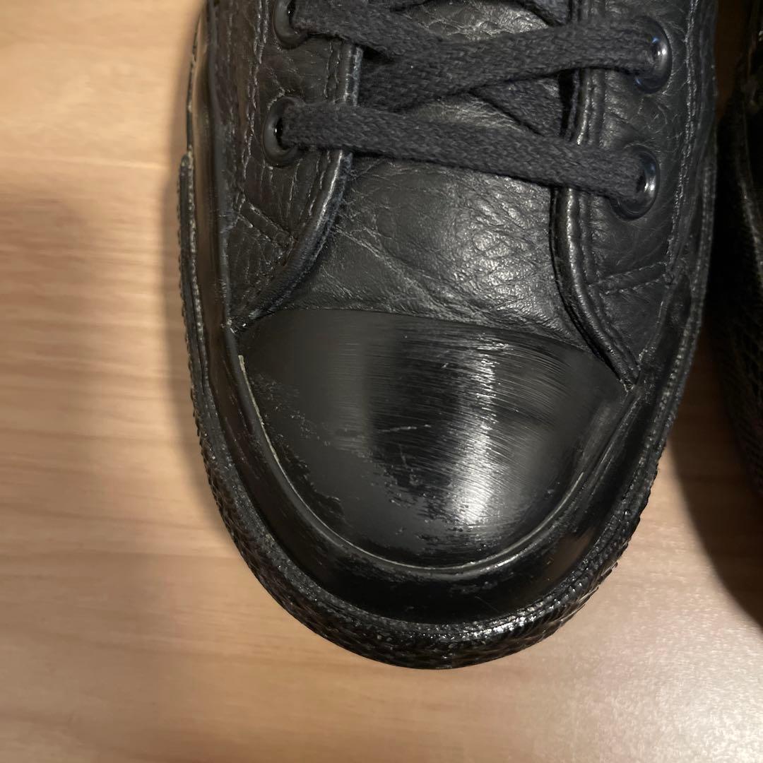 【良品】コンバース CT70 LEATHER BLACK LOW ブラック 28