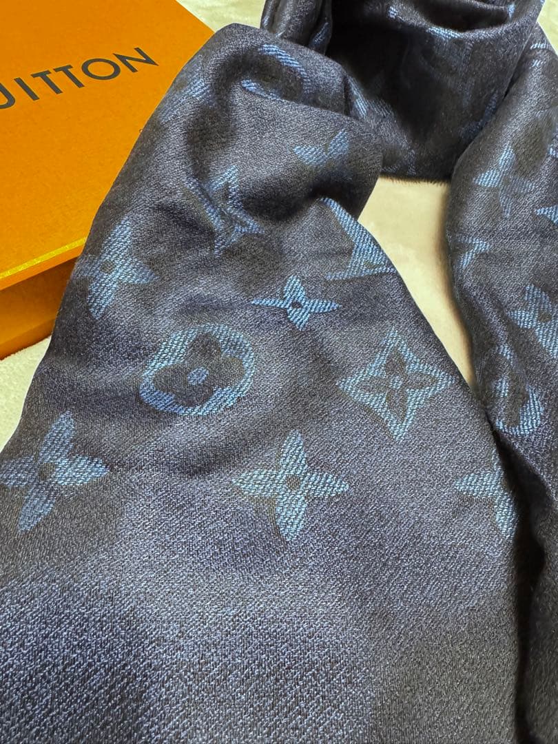 p*)様 美品　ルイヴィトン　ストール　マフラー　カシミア　ウール　シルク