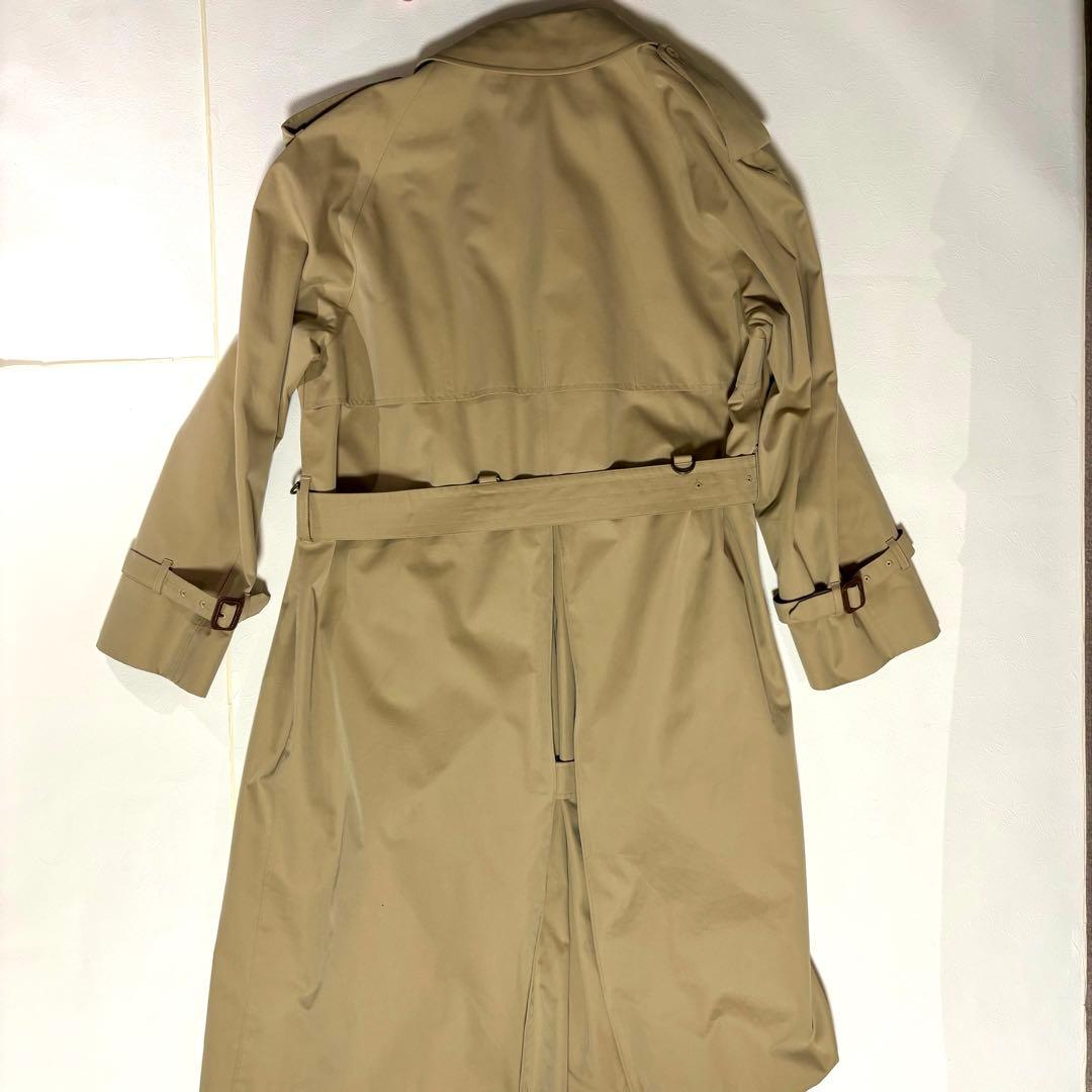 アクアスキュータム 英製 トレンチコート ロング丈 ベージュ XLオーバーサイズ