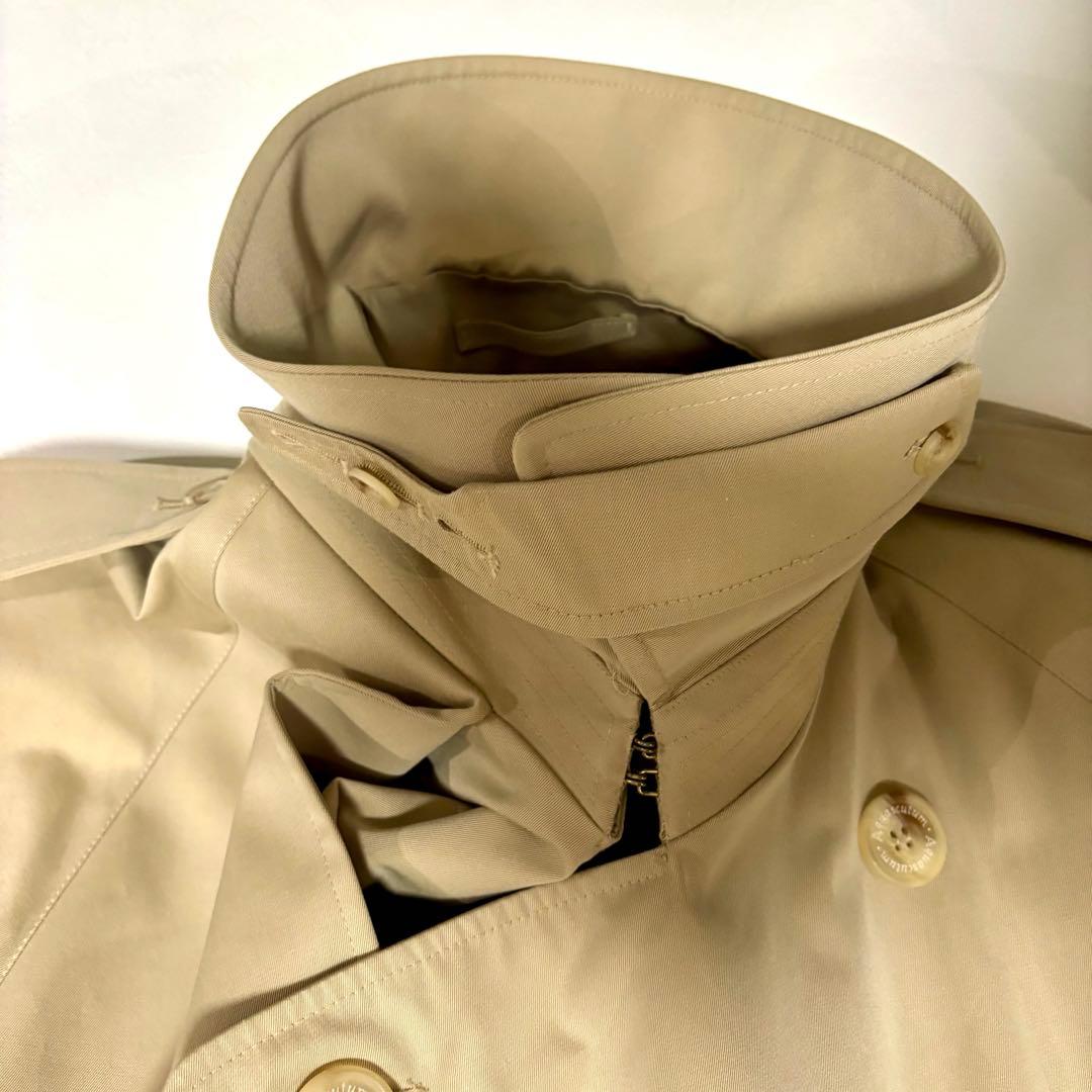 アクアスキュータム 英製 トレンチコート ロング丈 ベージュ XLオーバーサイズ