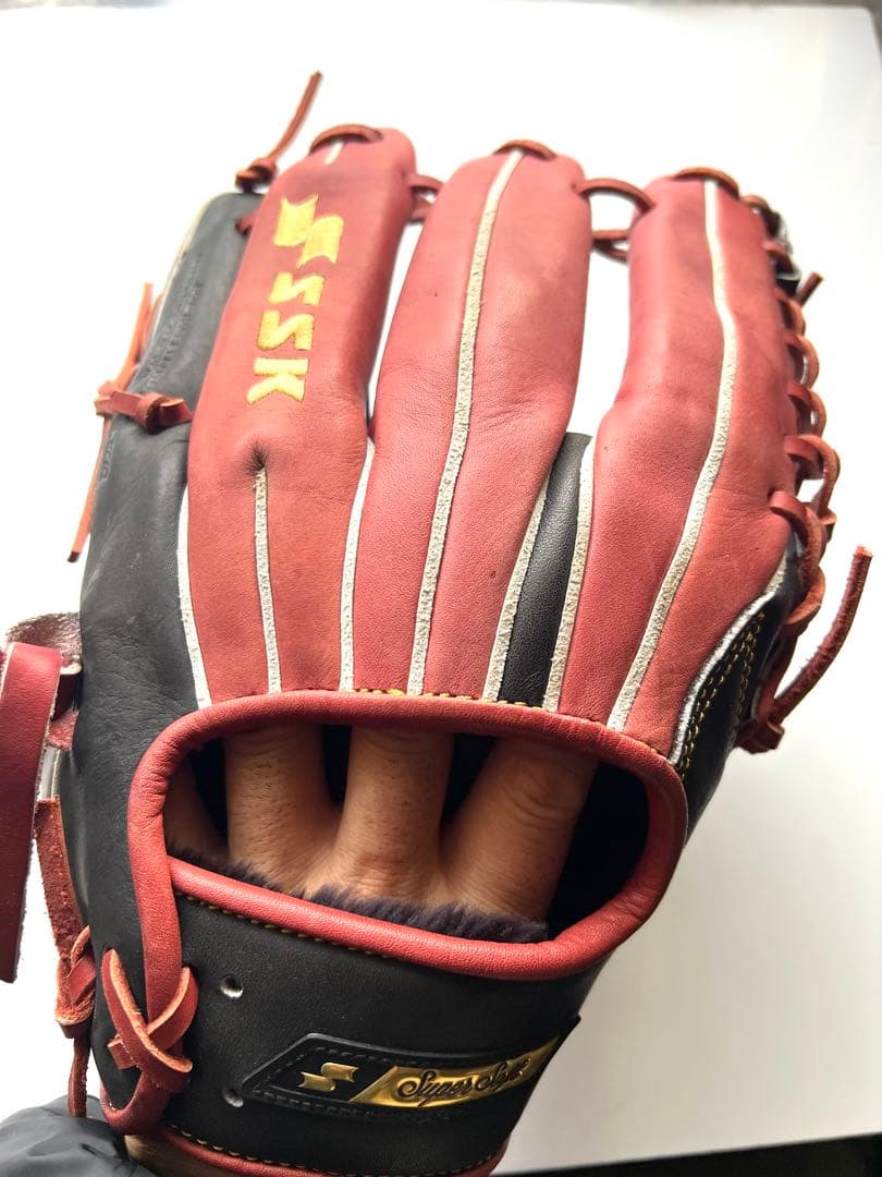 美品SSK Super Soft 硬式グローブ ソフトボール使用期間数回