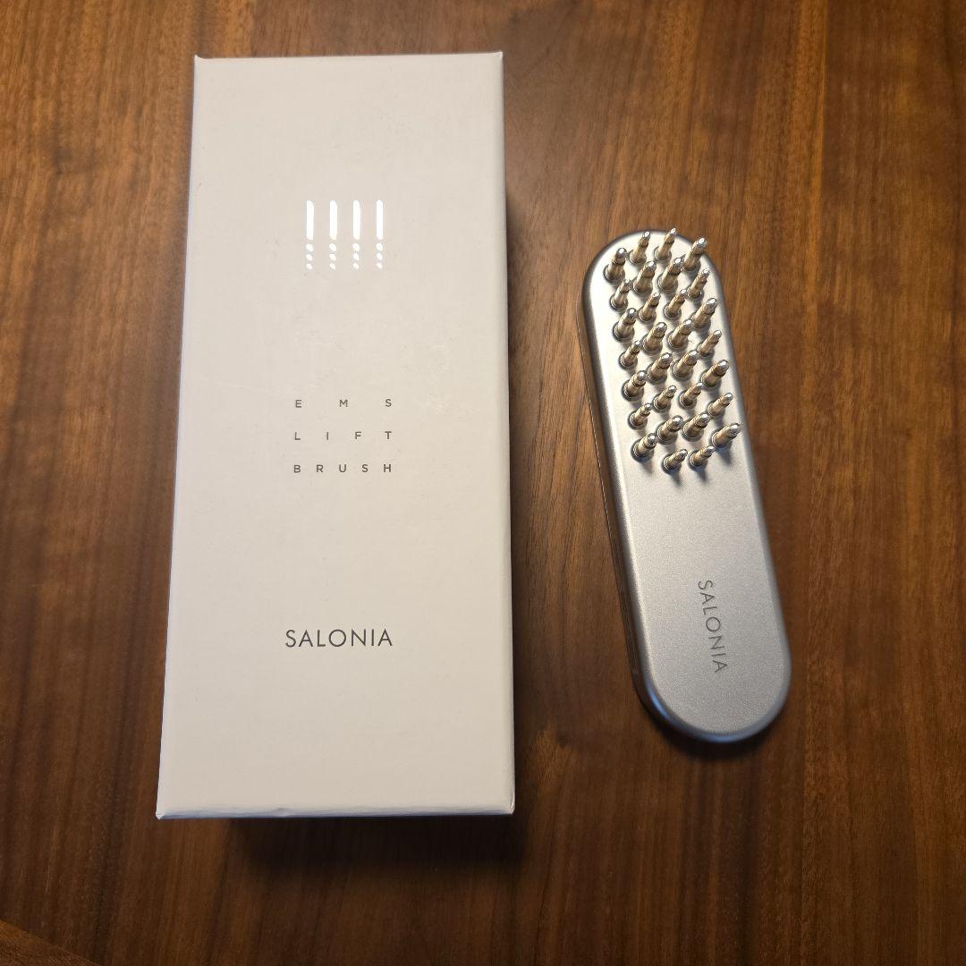 SALONIA EMS LIFT BRUSH シルバー　取扱説明書付き
