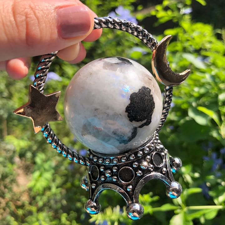 レインボームーンストーン スタンド付きA