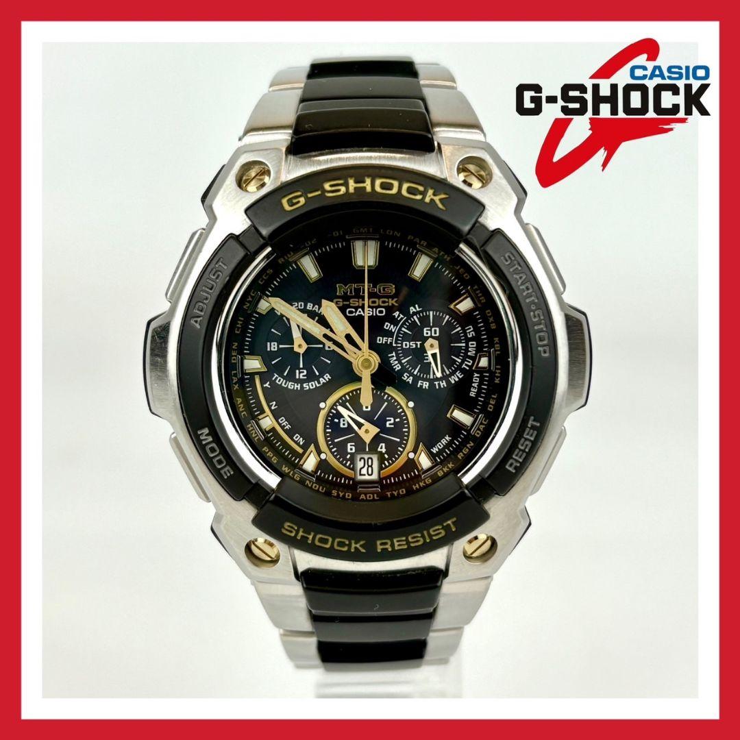 Gショック　【電波ソーラー】　【大人気】　【希少】　【金属ベルト】