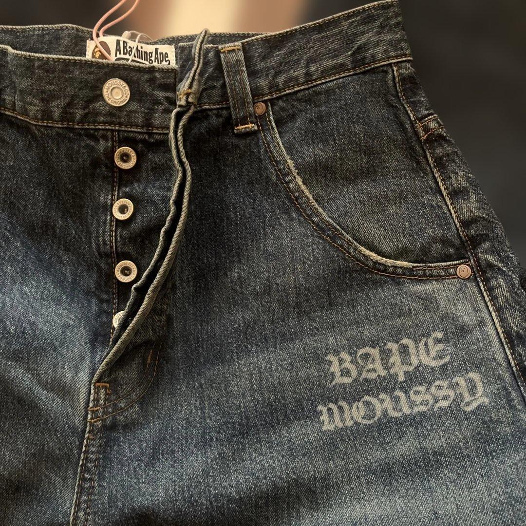 新品！BAPE ✖️MOUSSY デニム　サイズ2