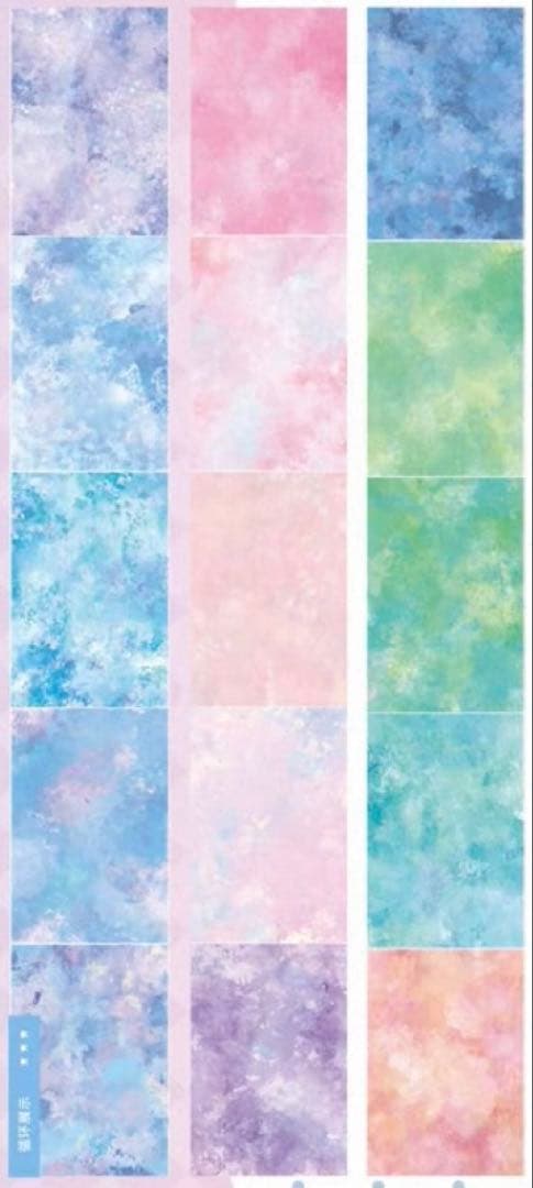 PET 10cm×5m 幻彩星云 海外マスキングテープ