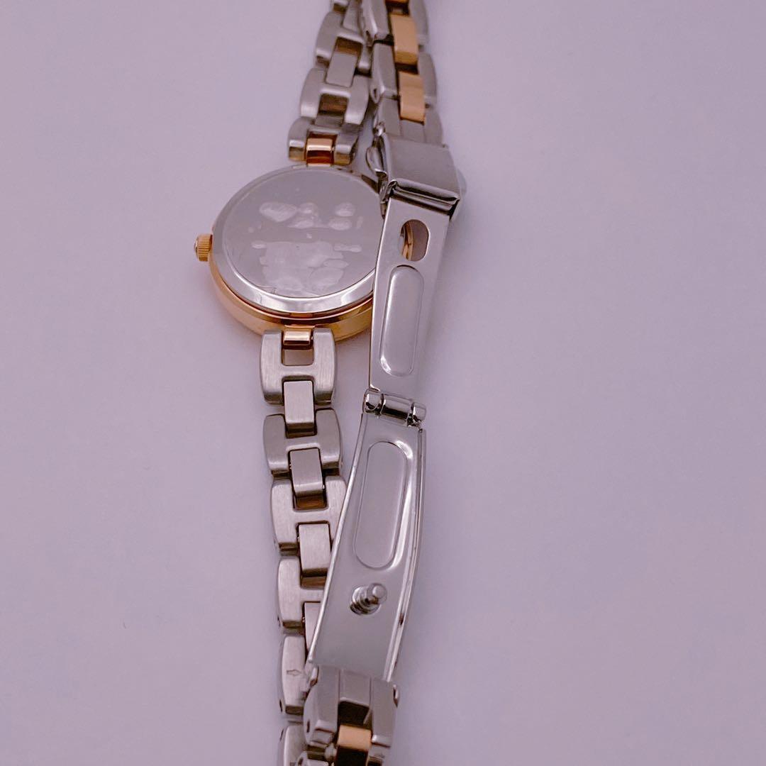 【ふたこ】アニエスベー マルチェロ 　クォーツ デイト　ピンクゴールド