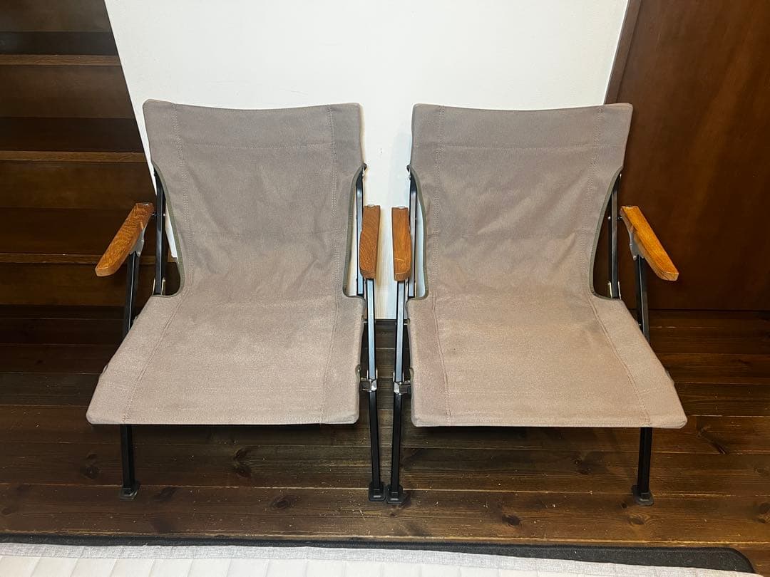 【美品】スノーピーク　ローチェアショートグレー色 2脚セット