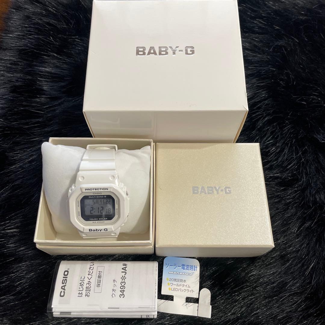 CASIO BABY-G ソーラー電波時計 ホワイト