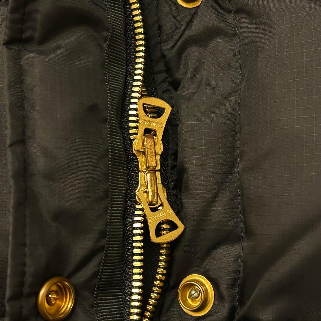 極美品✨ドゥーズィエムクラス別注 シュタンバウム ダウンベスト 金ボタン 黒34
