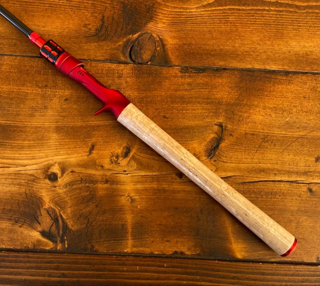 釣り竿セット　2ピースロッド　7ft バス釣り　ベイトロッド　カーボンロッド