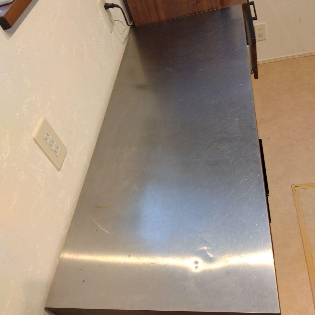 ステンレス天板　カップボード　食器棚　カウンターキッチン　diy