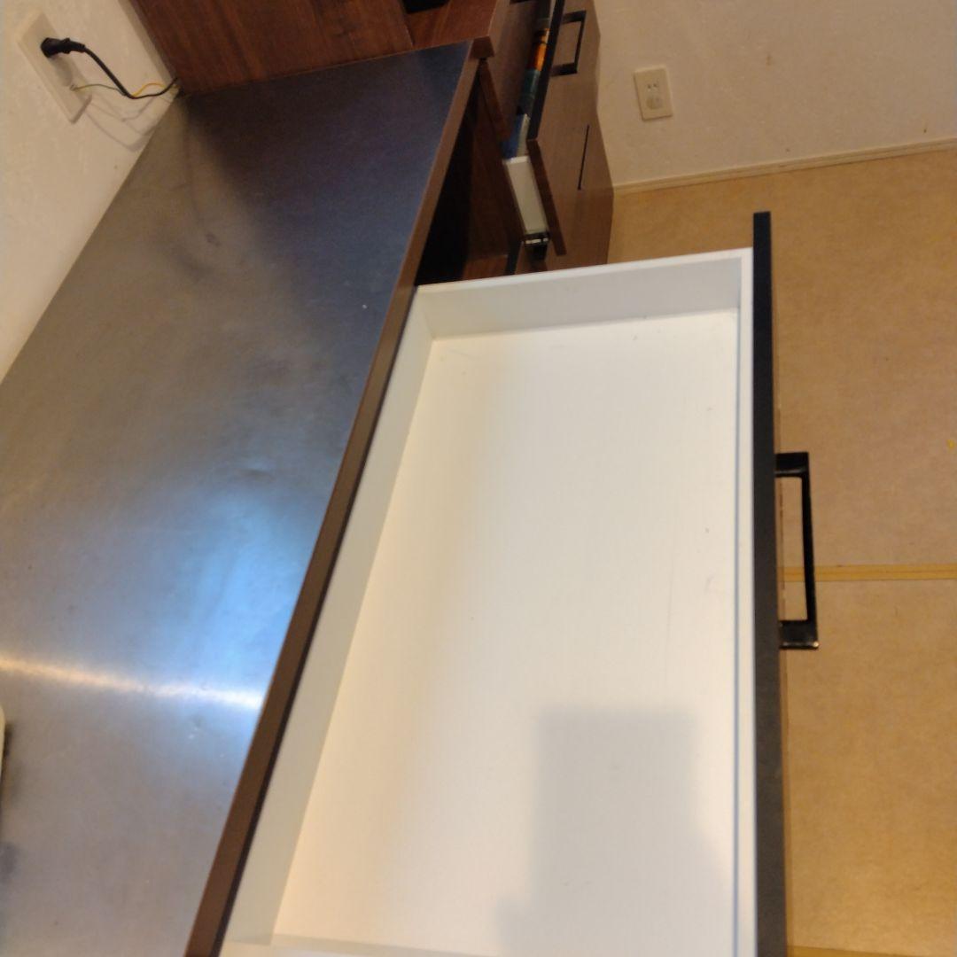 ステンレス天板　カップボード　食器棚　カウンターキッチン　diy