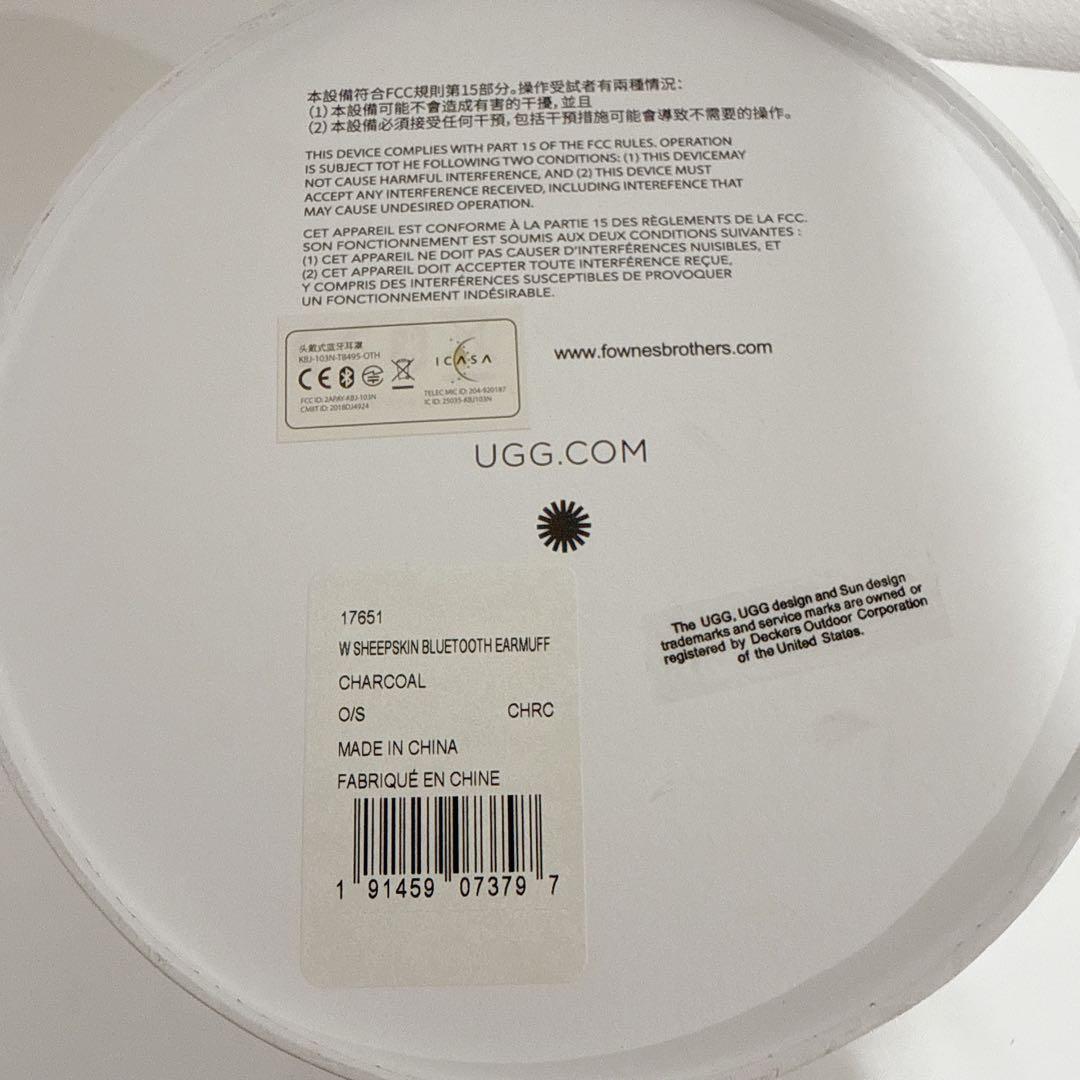 UGG 耳あて W SHEEPSKIN BLUETOOTH EARMUFF