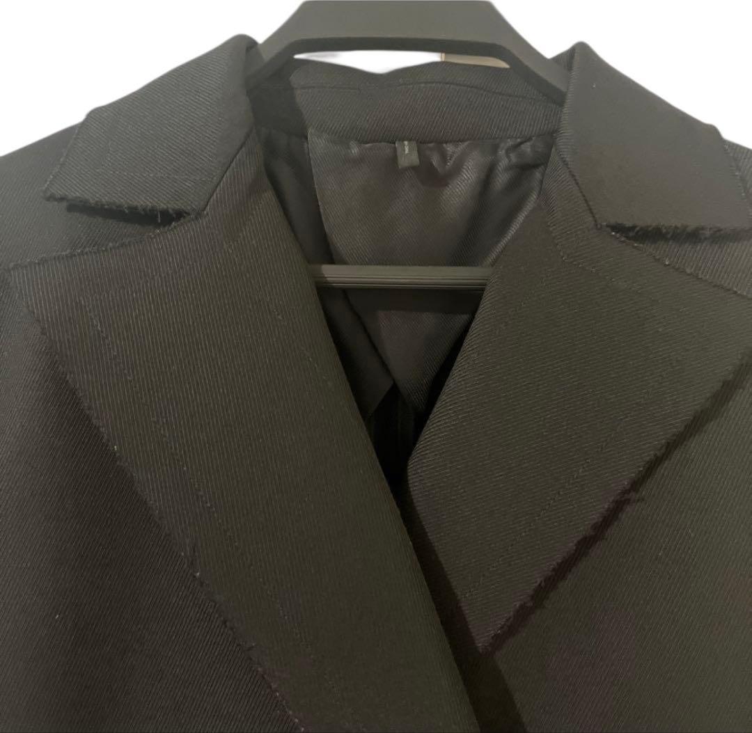 【美品】 HELMUT LANG ヘルムートラング ダブル ウール コート 黒