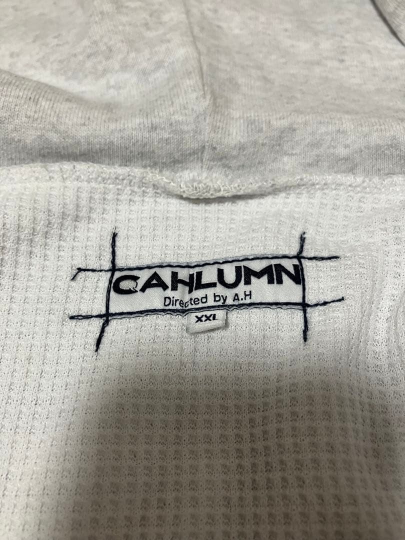 CAHLUMN グレー ダブルジップパーカー XXL 長谷川昭雄