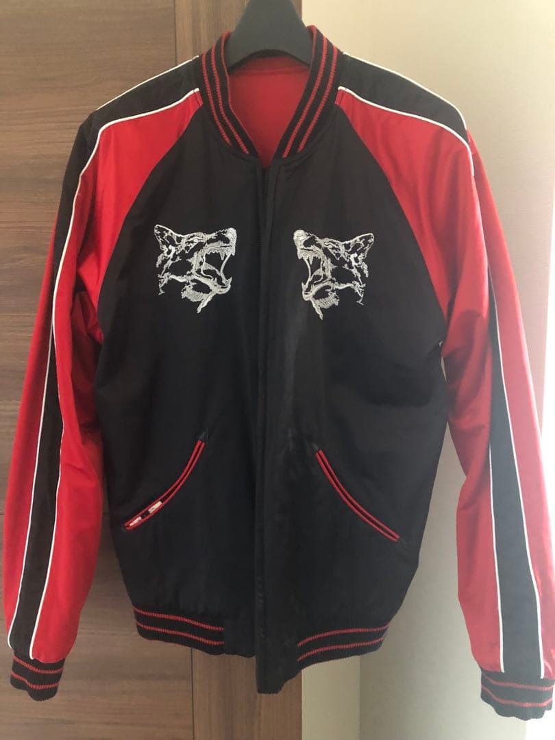 DIESEL リバーシブルスカジャン 黒赤