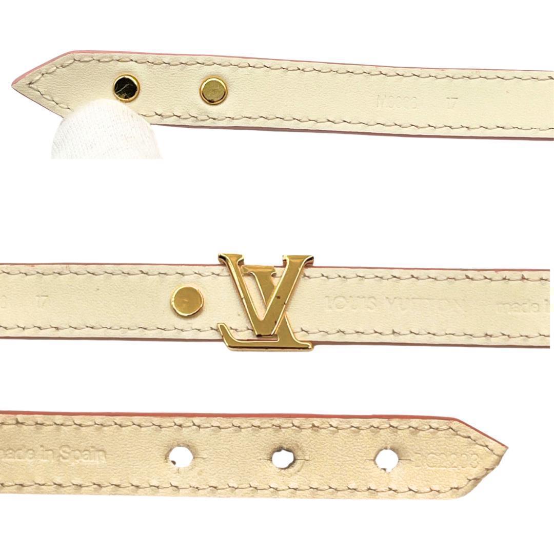 ルイヴィトン M8088F LVアイコニック ブラスレ 17 ブレスレット 革